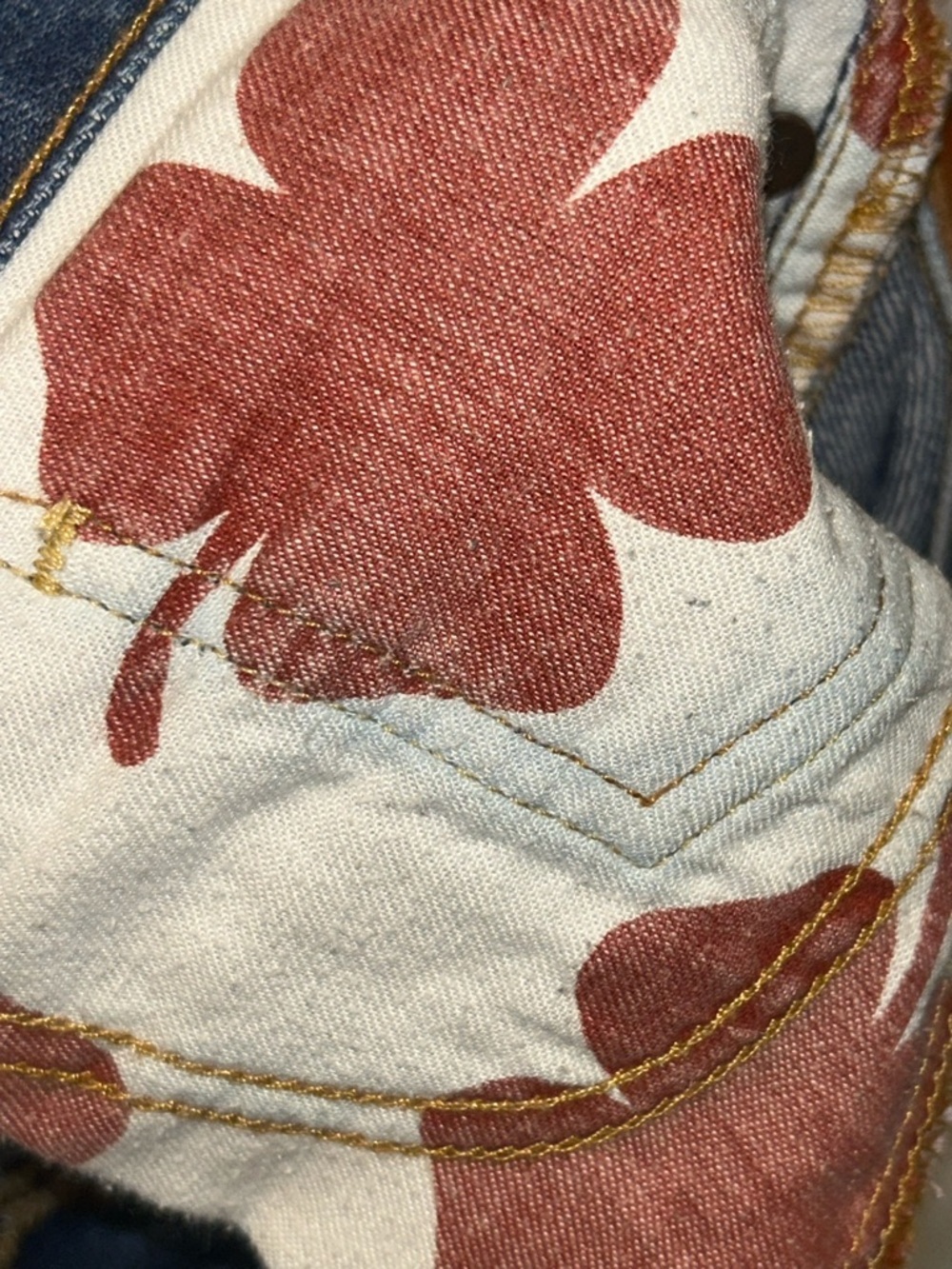 Lucky Brand Women's Boyfriend Jeans - Distressed Dark Blue Denim - Picture 7 of 10